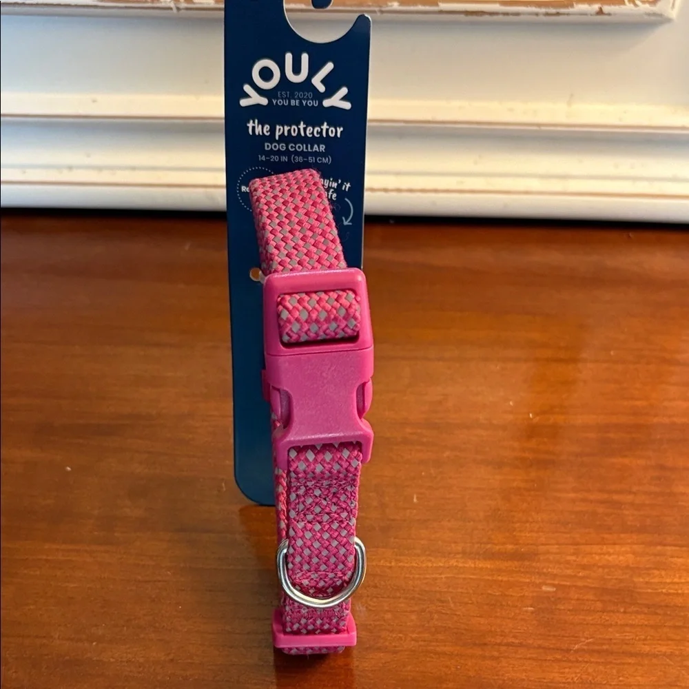 Youly Pink Dog Collar Medium NEW